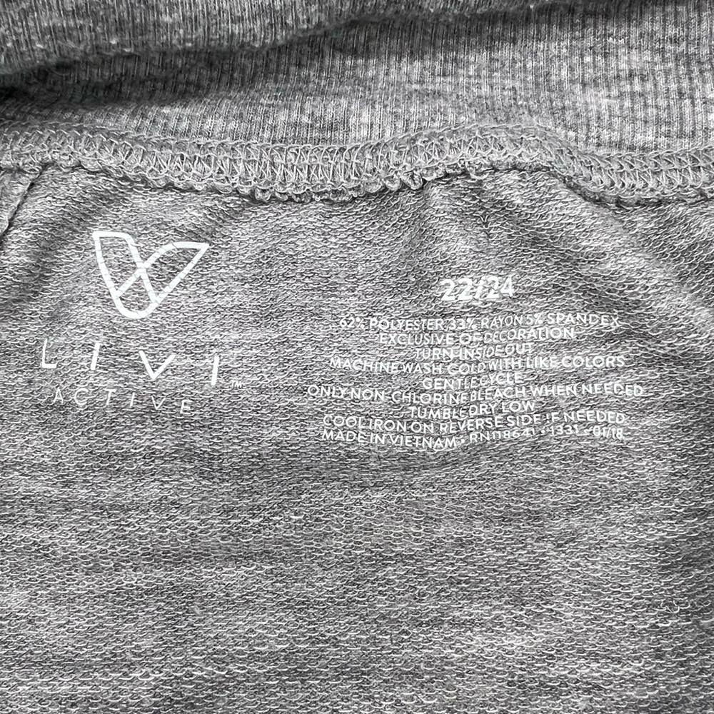 Cozy Gray Drawstring Lounge Pants with Gold Star Detail - Picture 2 of 4